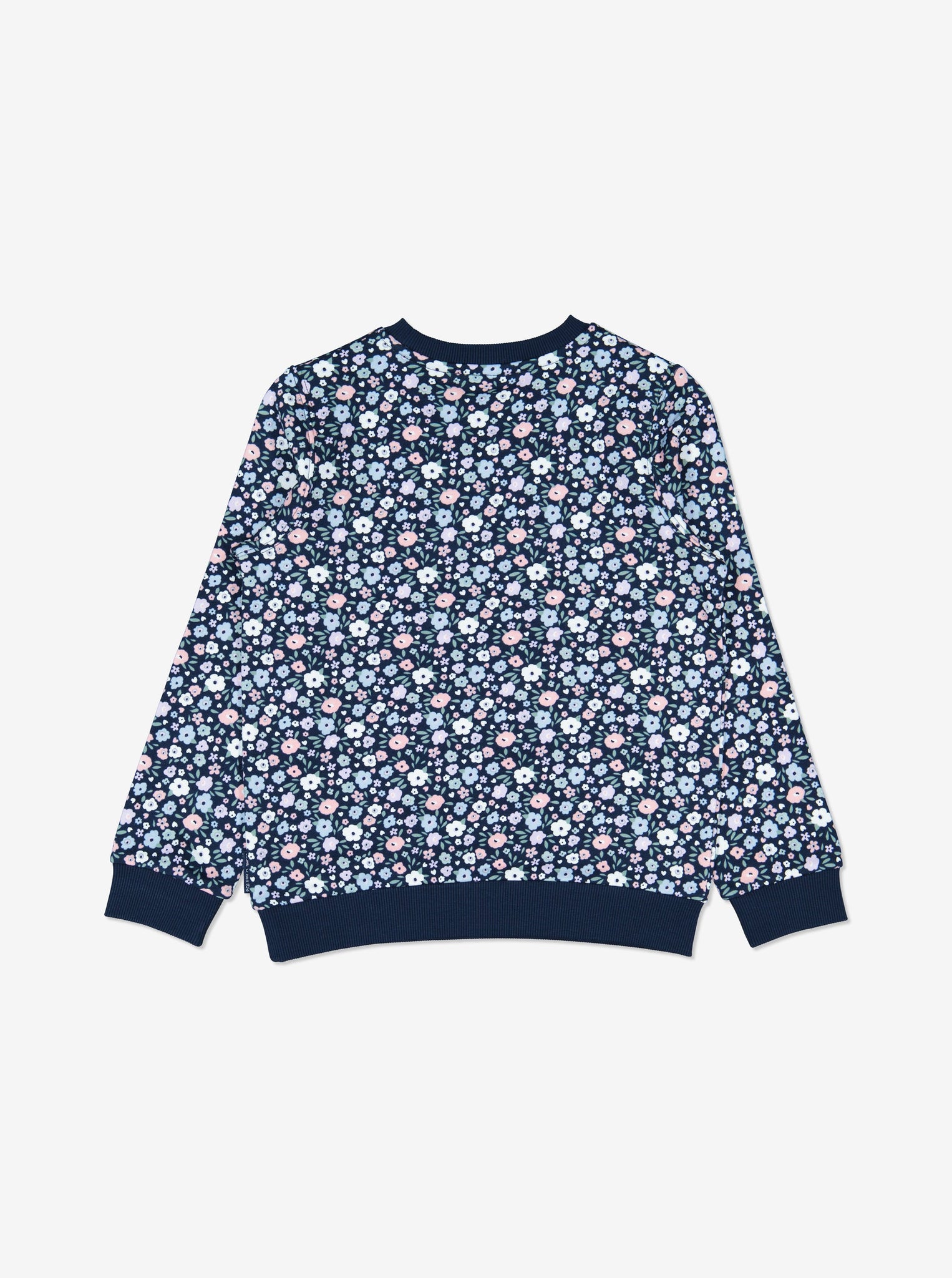  Floral Print Kids Sweatshirt from Polarn O. Pyret Kidswear. Made using sustainable materials.