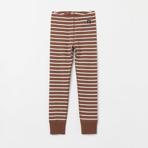 Organic Cotton Brown Kids Leggings from the Polarn O. Pyret Kidswear collection. The best ethical kids clothes