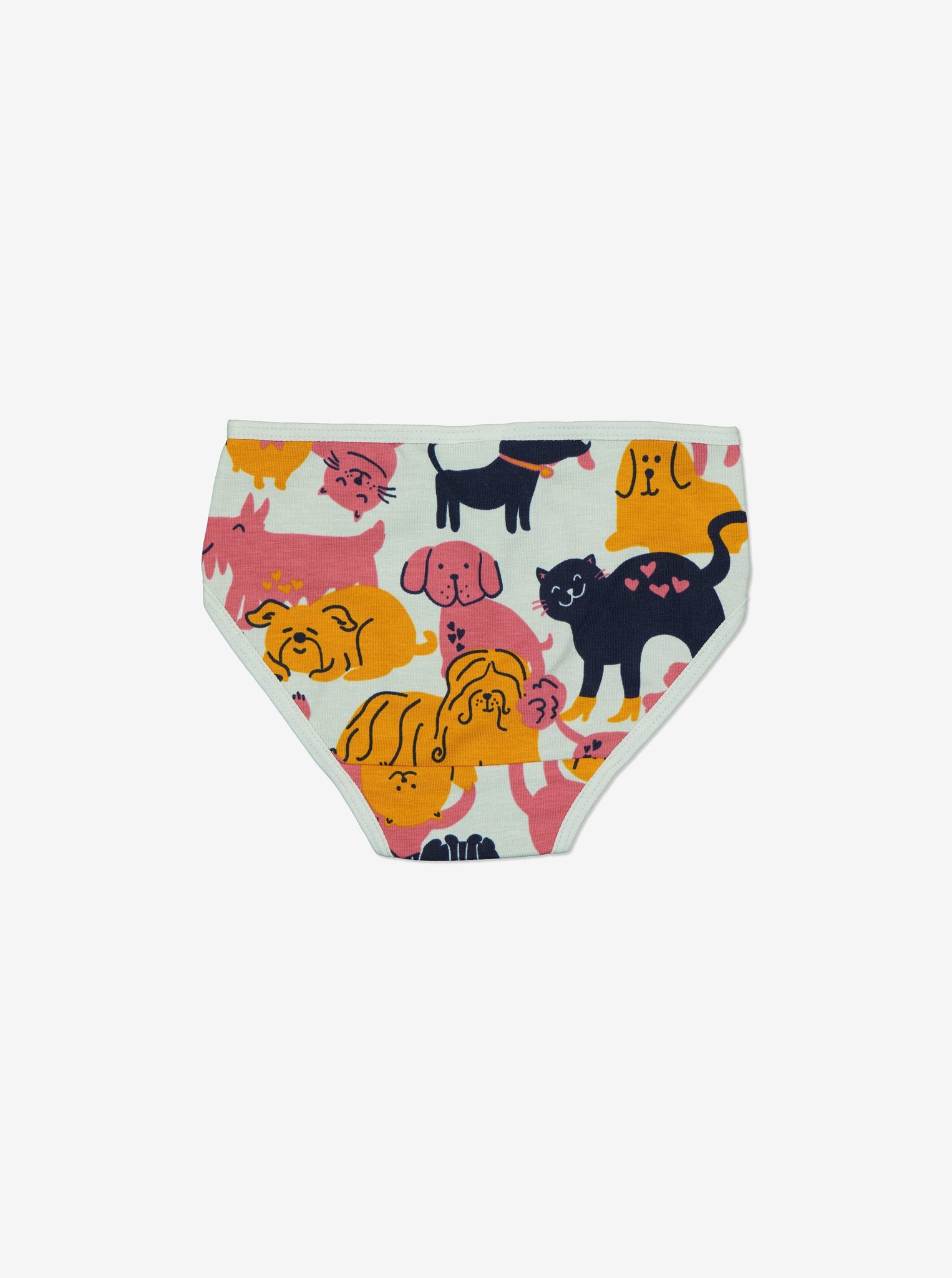 Organic Cotton Green Girls Briefs from the Polarn O. Pyret Kidswear collection. Nordic kids clothes made from sustainable sources.