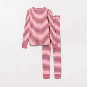 Organic Cotton Pink Adult Pyjamas from the Polarn O. Pyret adult collection. The best ethical adult nightwear