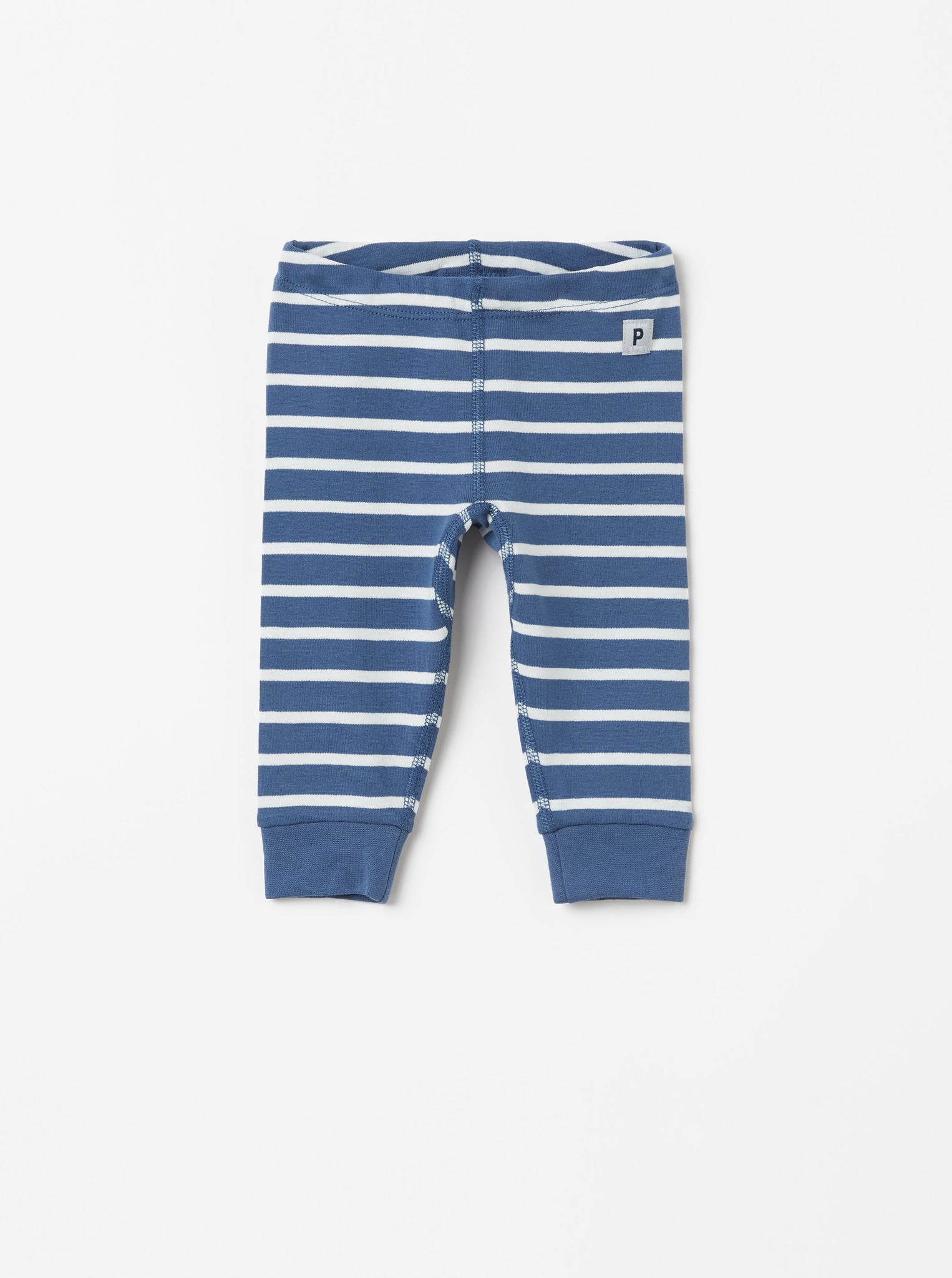 Organic Cotton Blue Baby Leggings from the Polarn O. Pyret Kidswear collection. Ethically produced kids clothing.