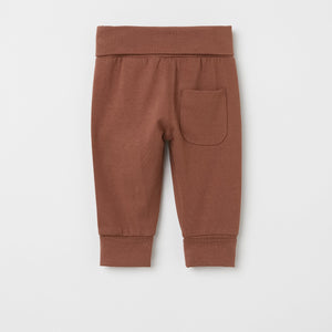 Organic Cotton Brown Baby Leggings from the Polarn O. Pyret Kidswear collection. Ethically produced kids clothing.