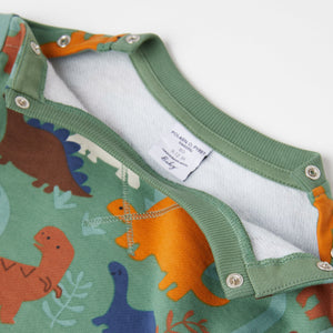 Dinosaur Print Baby Sweatshirt from the Polarn O. Pyret Kidswear collection. The best ethical kids clothes