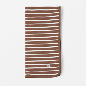 Organic Cotton Brown Baby Blanket from the Polarn O. Pyret Kidswear collection. Ethically produced kids clothing.