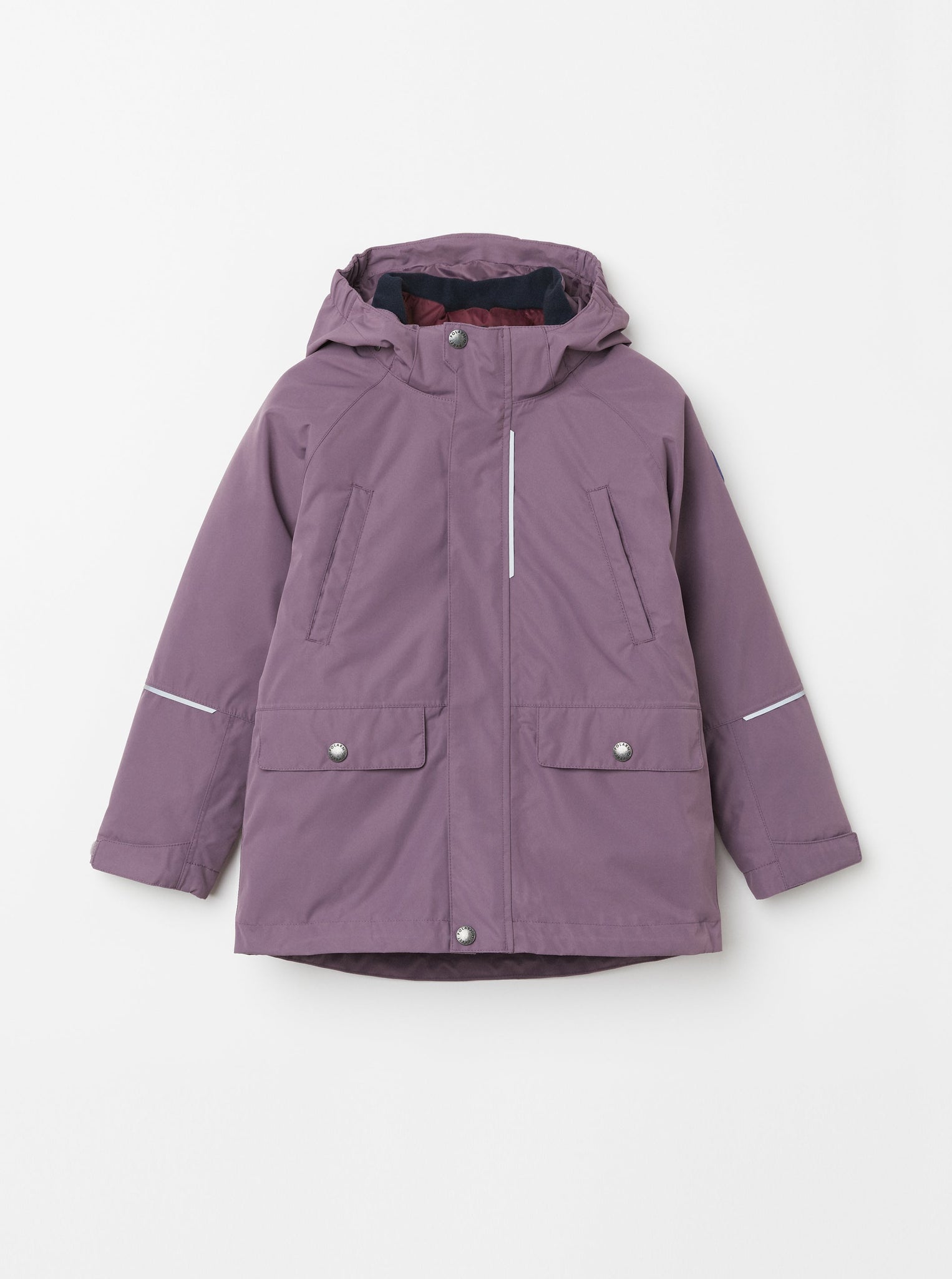 Purple 3-In-1 Kids Coat from the Polarn O. Pyret kidswear collection. Sustainably produced kids outerwear.