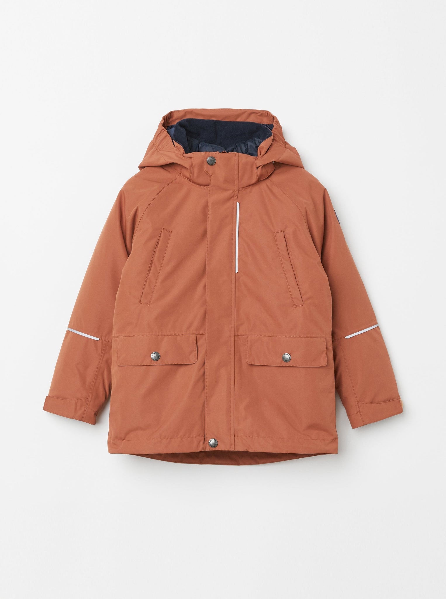 Orange 3-In-1 Kids Coat from the Polarn O. Pyret kidswear collection. Made from sustainable sources.