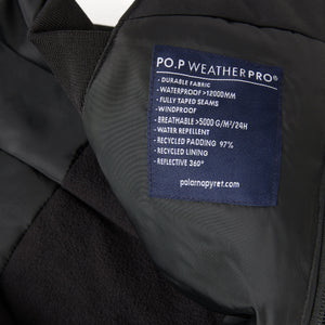 Black Waterproof Kids Salopettes from the Polarn O. Pyret kidswear collection. Ethically produced kids outerwear.