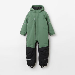 Green Kids Waterproof Overall from the Polarn O. Pyret kidswear collection. Ethically produced outerwear.