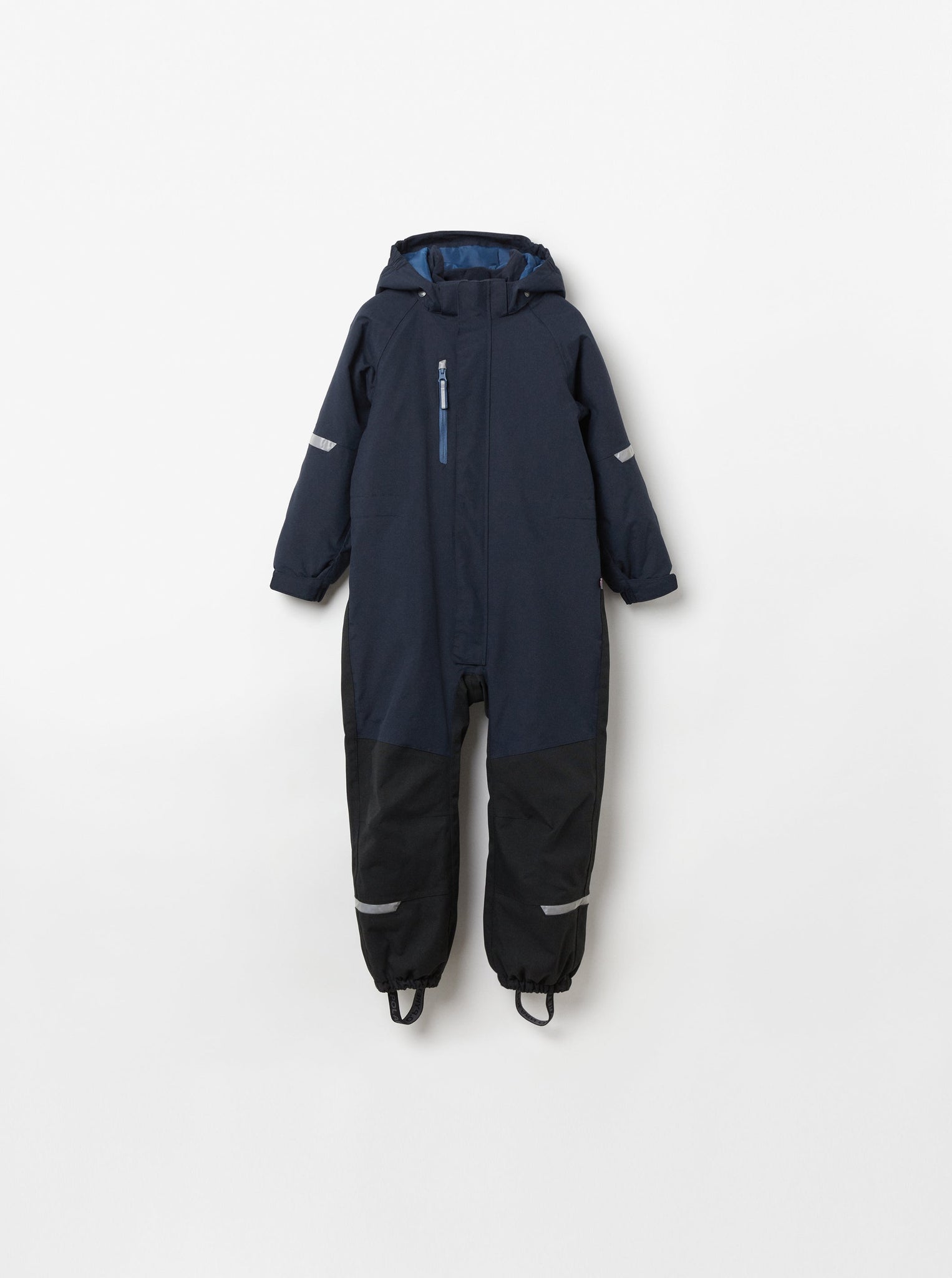 Navy Kids Waterproof Overall from the Polarn O. Pyret kidswear collection. Sustainably produced kids outerwear.