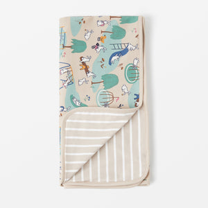 Organic Cotton Beige Baby Blanket from the Polarn O. Pyret Kidswear collection. Ethically produced kids clothing.
