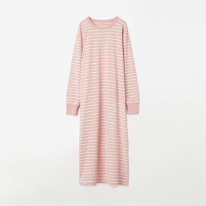 Striped Pink Adult Nightdress from the Polarn O. Pyret adult collection. Adult nightwear from sustainably sourced materials