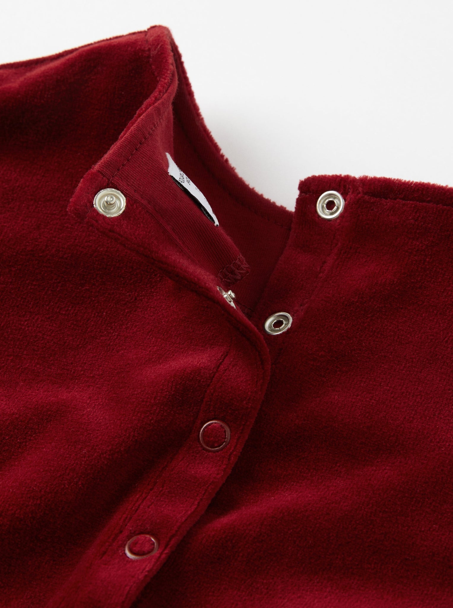 Velour Red Girls Dress from the Polarn O. Pyret kidswear collection. Ethically produced kids clothing.