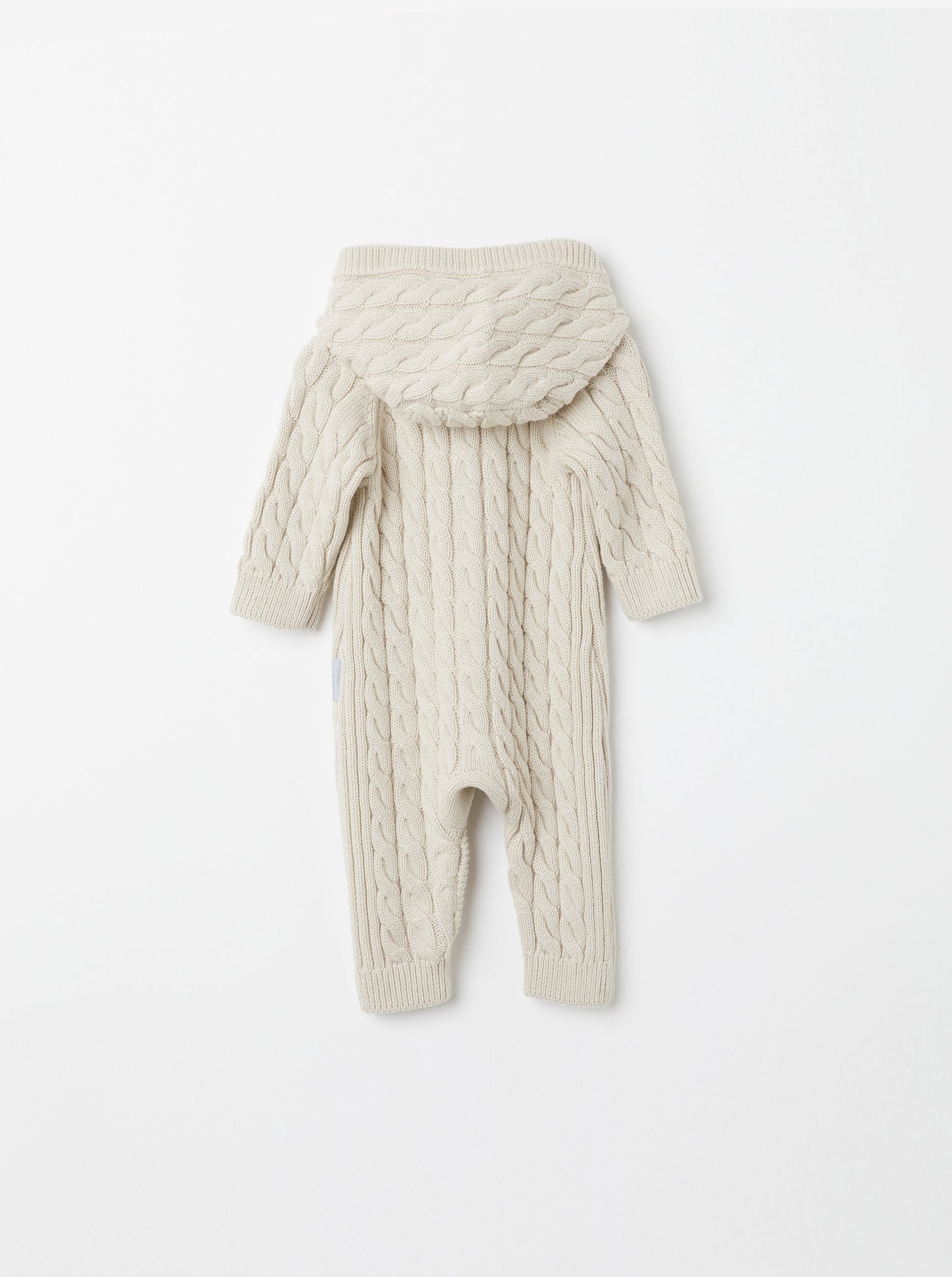 Organic Cotton Knitted Baby All In One from the Polarn O. Pyret baby collection. Made using 100% GOTS Organic Cotton