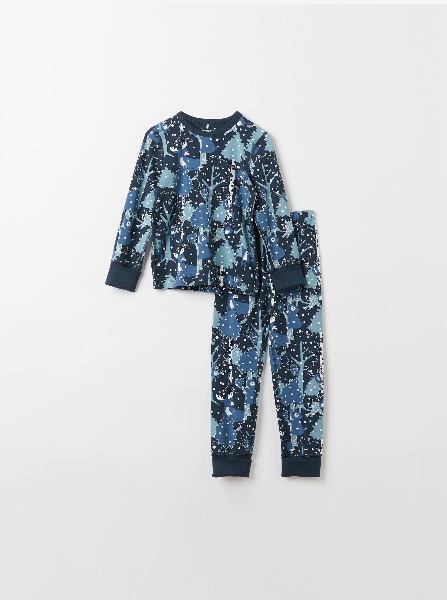 Organic Cotton Nordic Kids Pyjamas from the Polarn O. Pyret kidswear collection. Nordic kids clothes made from sustainable sources.
