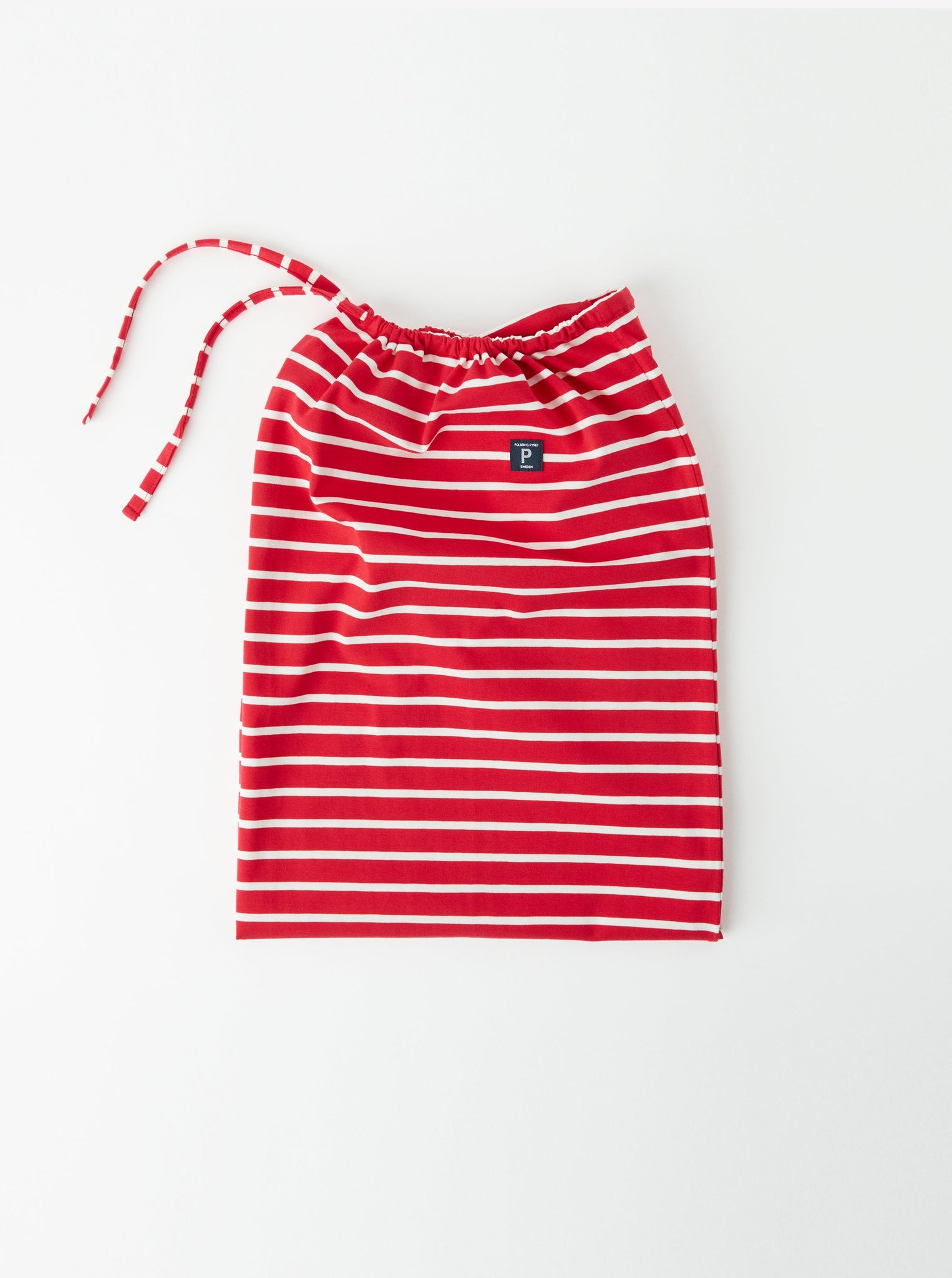 Red Christmas Present Sack from the Polarn O. Pyret kidswear collection. Made using ethically sourced materials
