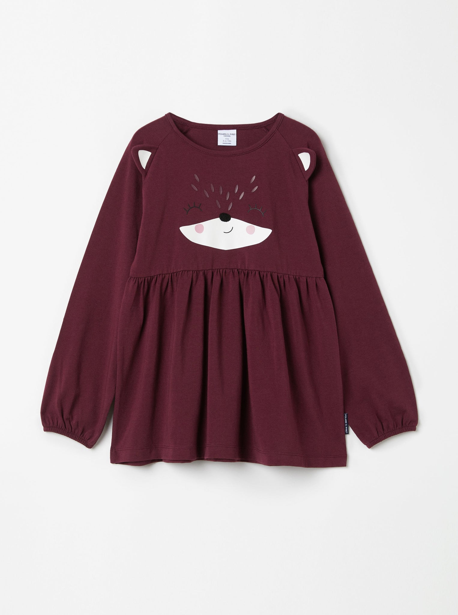 Organic Cotton Fox Print Kids Top from the Polarn O. Pyret kidswear collection. The best ethical kids clothes