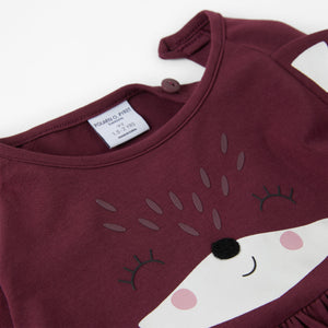 Organic Cotton Fox Print Kids Top from the Polarn O. Pyret kidswear collection. The best ethical kids clothes