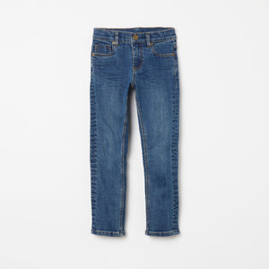 Super Slim Fit Blue Denim Kids Jeans