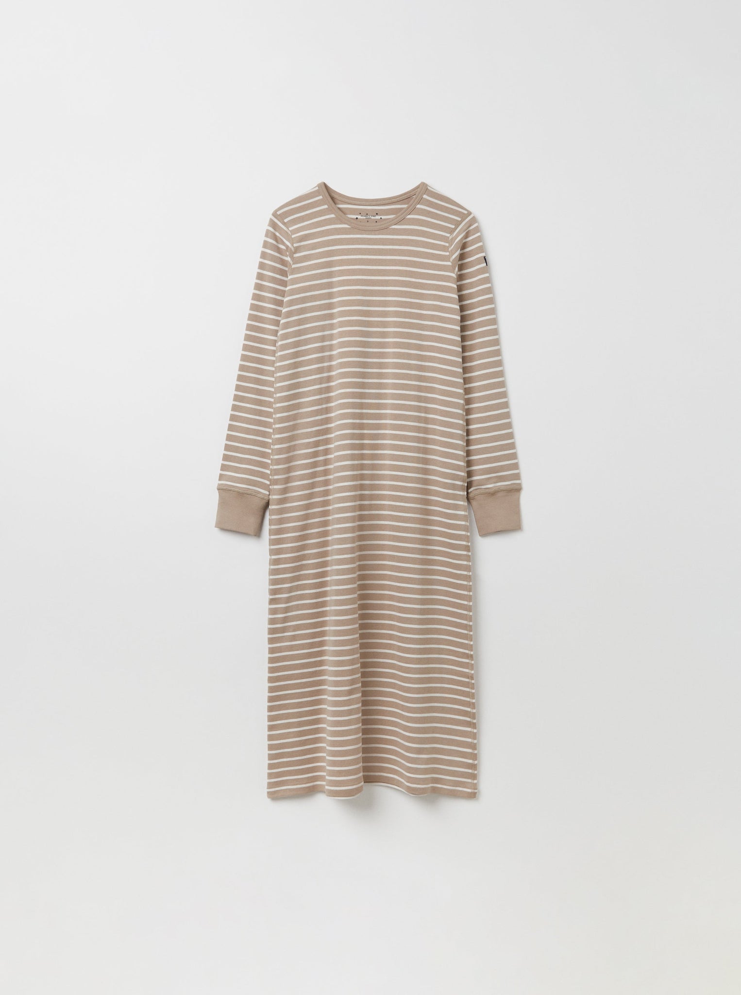 Organic Cotton Beige Adult Nightdress from the Polarn O. Pyret adult collection. Ethically produced kids clothing.