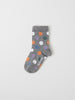Merino Wool Grey Polka Dot Kids Socks from the Polarn O. Pyret kidswear collection. Clothes made using sustainably sourced materials.