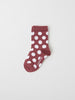 Merino Wool Red Polka Dot Kids Socks from the Polarn O. Pyret kidswear collection. The best ethical kids clothes