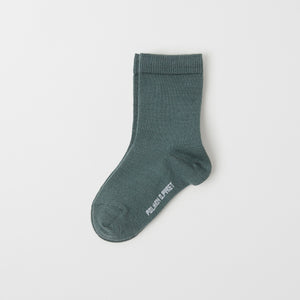 Merino Wool Green Kids Socks from the Polarn O. Pyret kidswear collection. The best ethical kids clothes