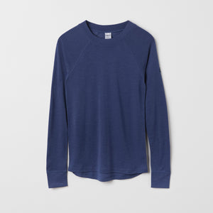 Blue Adult Merino Wool Thermal Top from the Polarn O. Pyret outerwear collection. Made using ethically sourced materials.