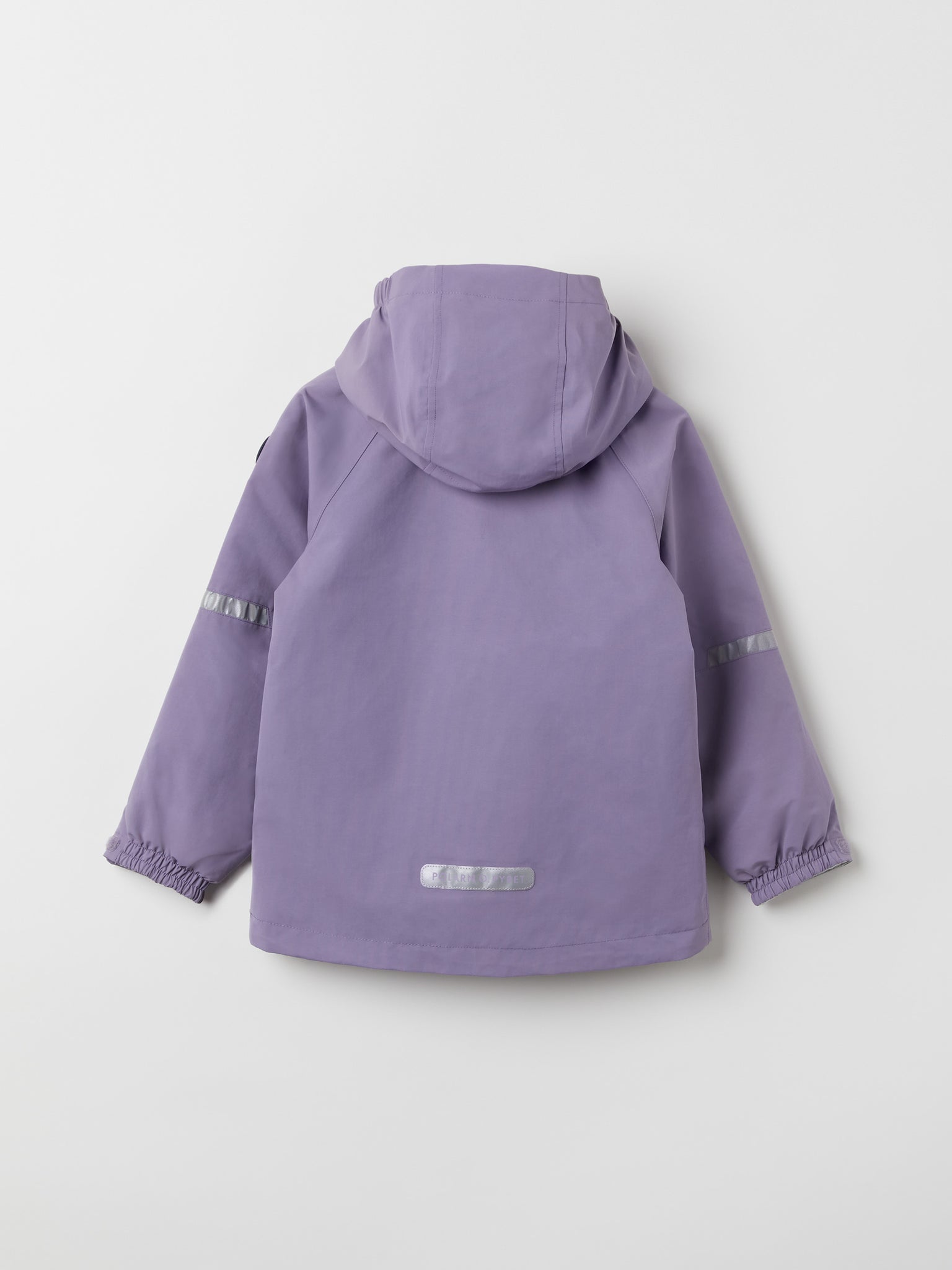 Kids Purple Waterproof Shell Jacket from the Polarn O. Pyret outerwear collection. Kids outerwear made from sustainably source materials
