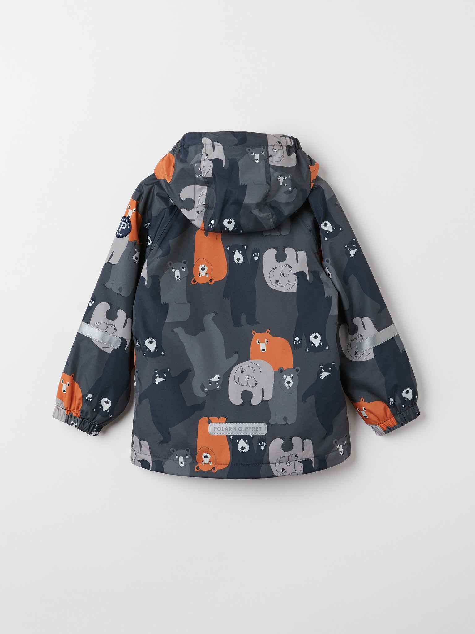 Kids Grey Lightweight Shell Jacket from the Polarn O. Pyret outerwear collection. Ethically produced kids outerwear.