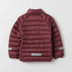 Water Resistant Red Kids Puffer Jacket from the Polarn O. Pyret outerwear collection. Kids outerwear made from sustainably source materials
