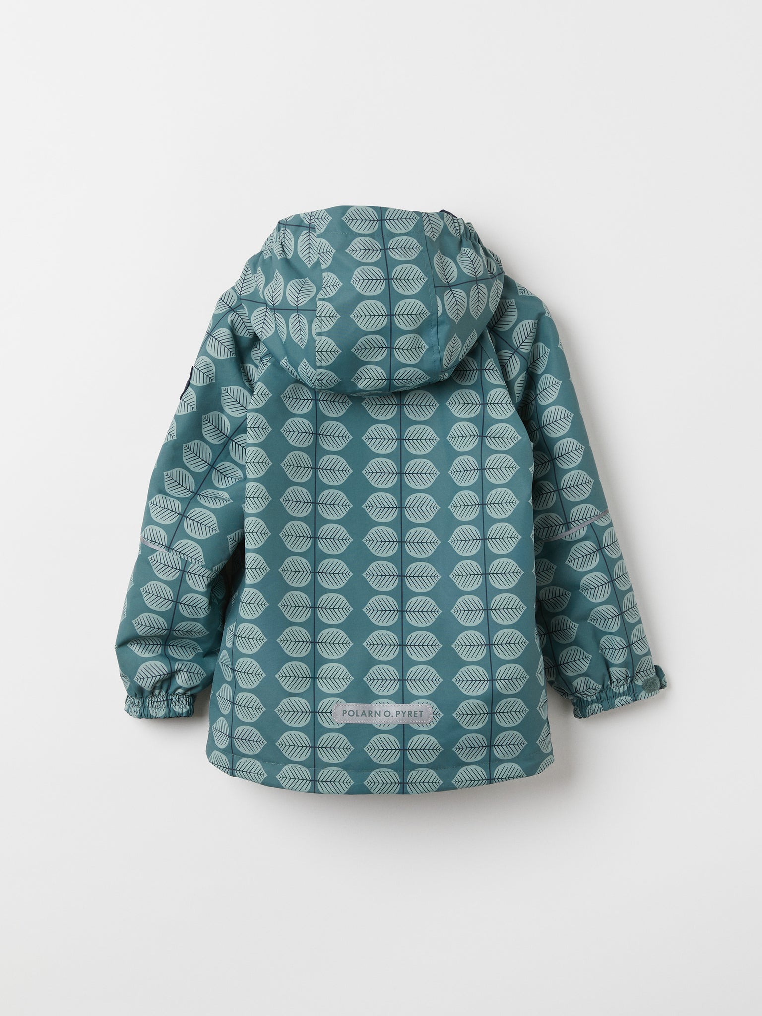 Green Kids Shell Jacket from the Polarn O. Pyret outerwear collection. The best ethical kids outerwear.
