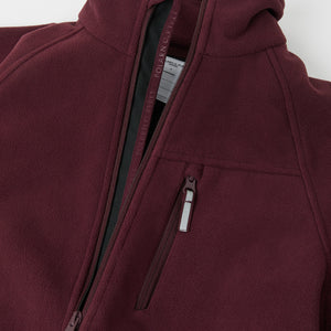 Burgundy Adult Waterproof Fleece Jacket from the Polarn O. Pyret outerwear collection. Made using ethically sourced materials.
