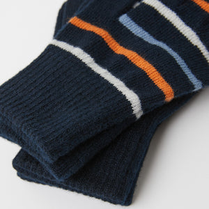 Navy Kids Magic Gloves Multipack from the Polarn O. Pyret outerwear collection. The best ethical kids outerwear.