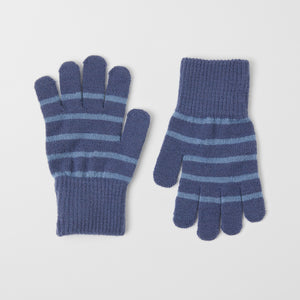Blue Kids Wool Magic Gloves from the Polarn O. Pyret outerwear collection. Quality kids clothing made to last.