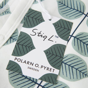 Scandi Print Wraparound Babygrow from the Polarn O. Pyret baby collection. Made using 100% GOTS Organic Cotton