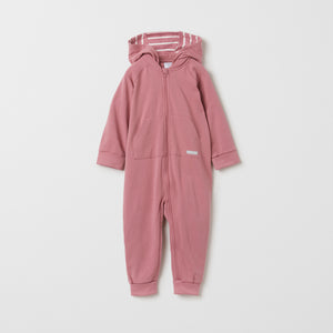 Pink Organic Cotton Baby All-In-One from the Polarn O. Pyret baby collection. The best ethical baby clothes
