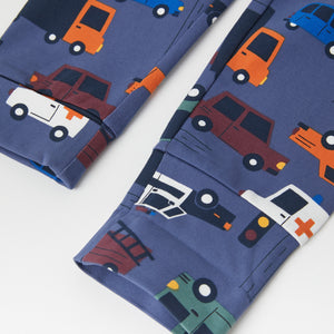 Car Print Blue Kids Leggings from the Polarn O. Pyret kidswear collection. The best ethical kids clothes