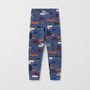 Car Print Blue Kids Leggings from the Polarn O. Pyret kidswear collection. The best ethical kids clothes