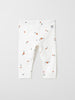 Organic Cotton White Baby Leggings from the Polarn O. Pyret baby collection. The best ethical baby clothes