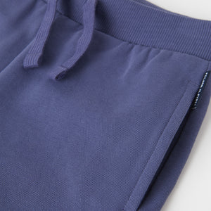 Organic Cotton Blue Kids Joggers from the Polarn O. Pyret kidswear collection. Made using 100% GOTS Organic Cotton