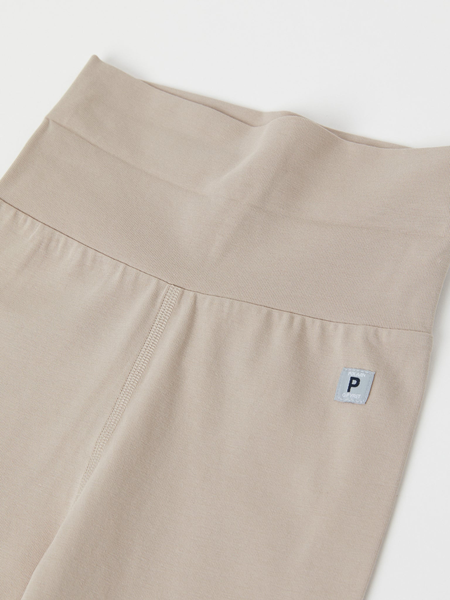 Organic Cotton Beige Baby Leggings from the Polarn O. Pyret baby collection. The best ethical baby clothes