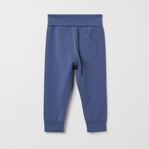 Organic Cotton Blue Baby Leggings from the Polarn O. Pyret baby collection. Clothes made using sustainably sourced materials.