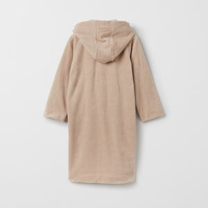 Kids Beige Dressing Gown from the Polarn O. Pyret kidswear collection. Clothes made using sustainably sourced materials.