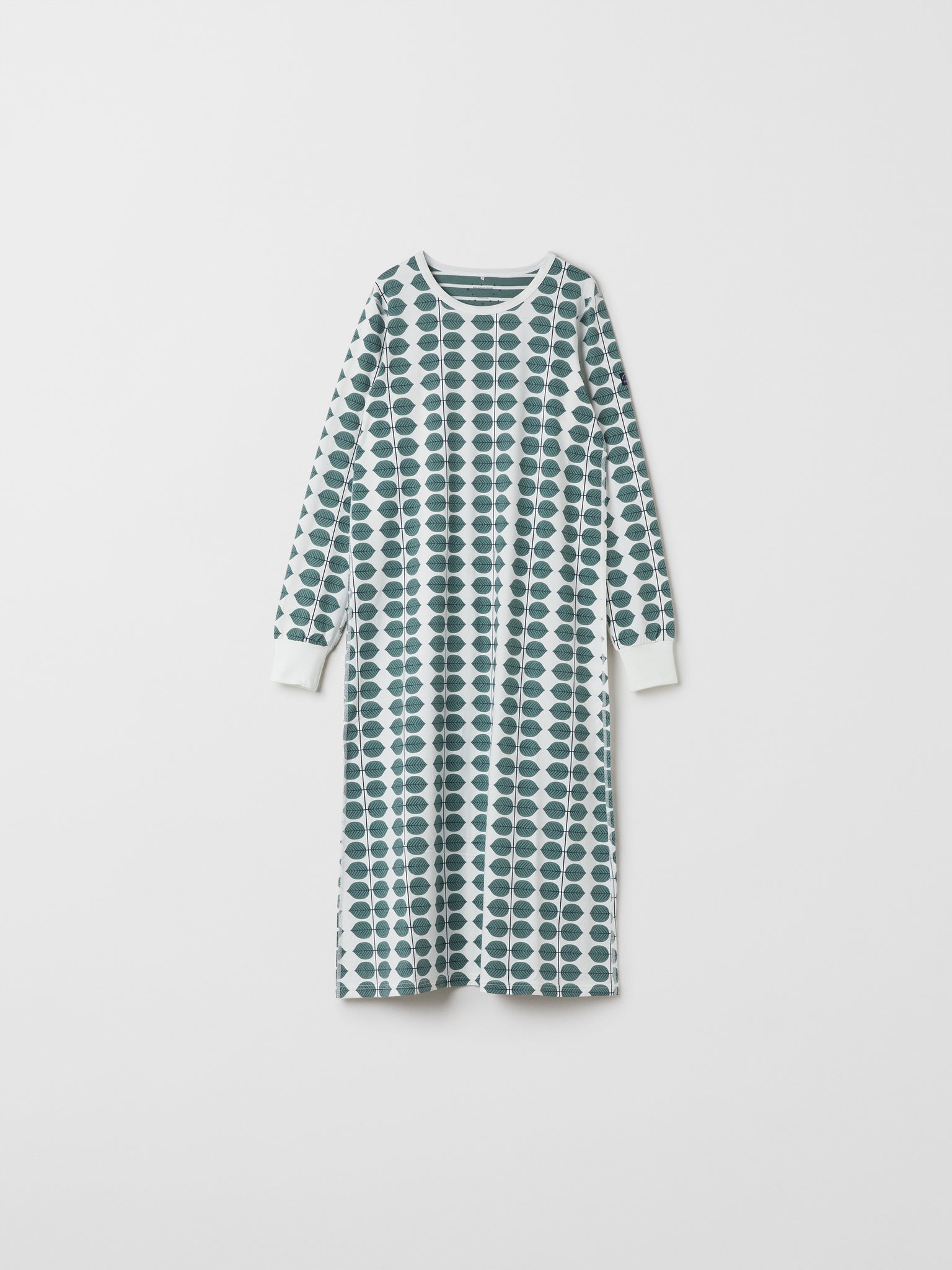 Organic Cotton Scandi Adult Nightdress from the Polarn O. Pyret adult collection. Clothes made using sustainably sourced materials.