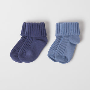 Organic Cotton Baby Socks Multipack from the Polarn O. Pyret baby collection. Clothes made using sustainably sourced materials.