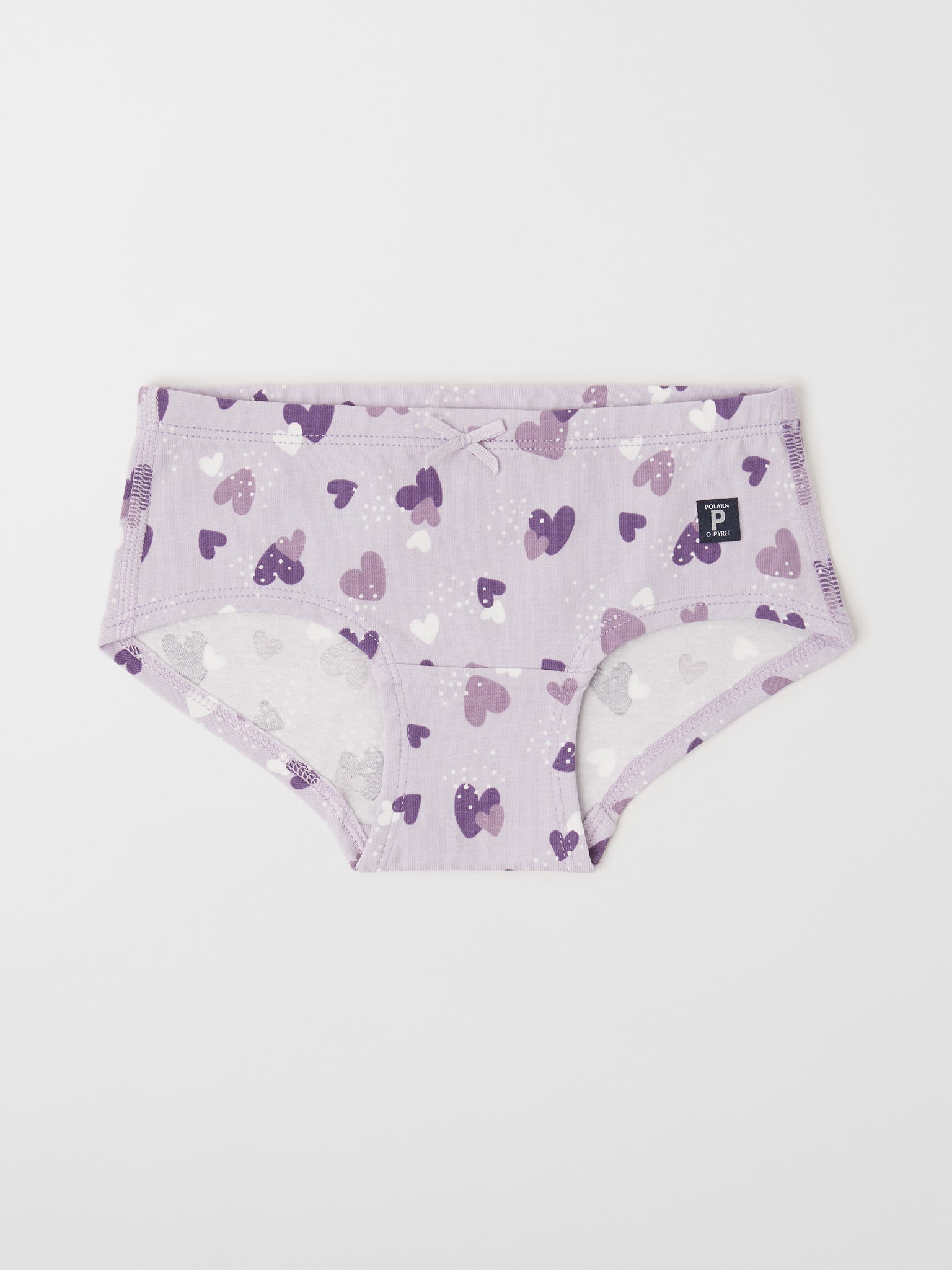 Organic Cotton Girls Hipster Briefs from the Polarn O. Pyret kidswear collection. Nordic kids clothes made from sustainable sources.