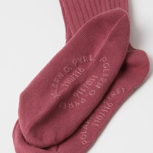 Cotton Ribbed Red Kids Tights from the Polarn O. Pyret kidswear collection. Nordic kids clothes made from sustainable sources.