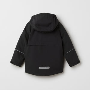 Kids Black 3 in 1 Coat from the Polarn O. Pyret outerwear collection. Kids outerwear made from sustainably source materials