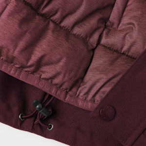 Kids Burgundy 3 in 1 Coat from the Polarn O. Pyret outerwear collection. Made using ethically sourced materials.