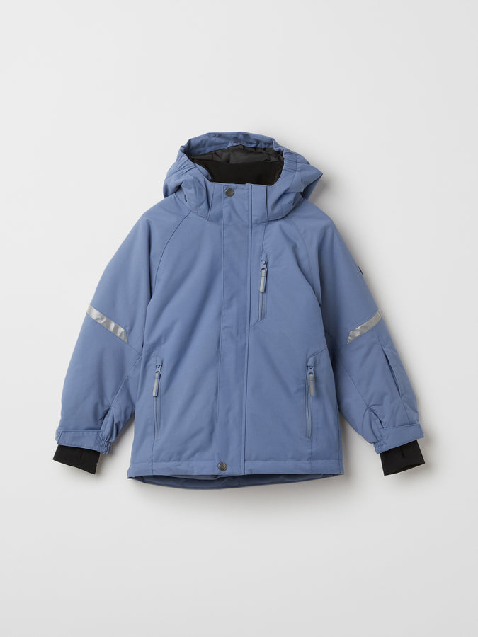 Blue Kids Padded Waterproof Coat from the Polarn O. Pyret outerwear collection. Quality kids clothing made to last.